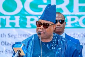 Governor Ademola Adeleke of the Accord Party has maintained a commanding lead over his closest challenger, Bola Oyebamiji of the All Progressives Congress (APC), as collation of results from the Osun State governorship election nears completion.
