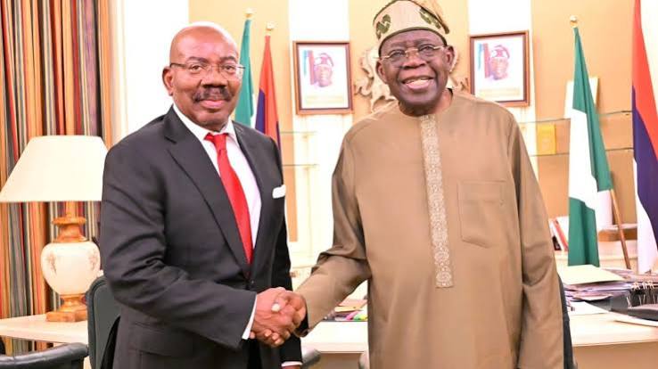 Tinubu Meets NELFUND Chairman Jim Ovia at Aso Rock as Student Loan Scheme Draws Attention